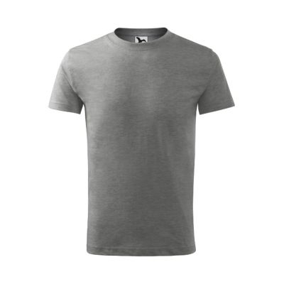 Tričko dětské Basic 138 tmavě šedý melír obrázek 1551